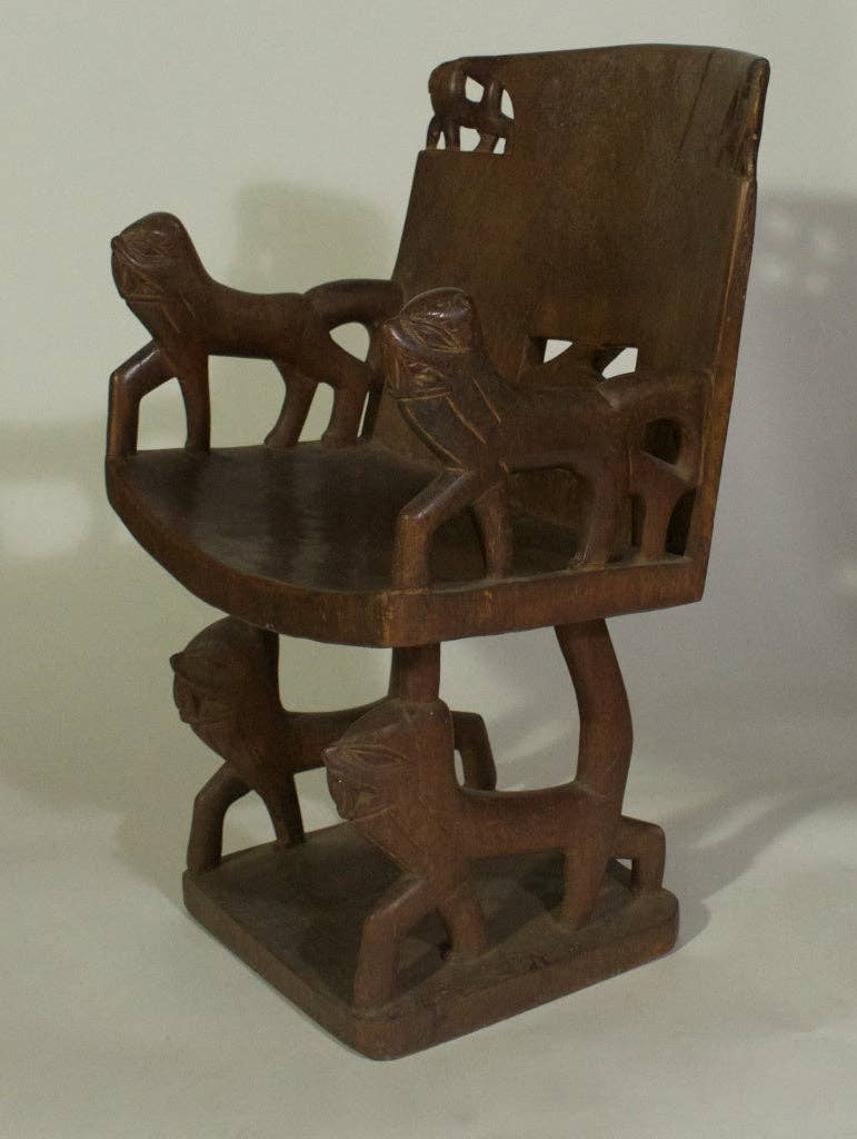 The Niger Bend – wholesale Stol – Lejon & fiskmotiv stol — vintage1