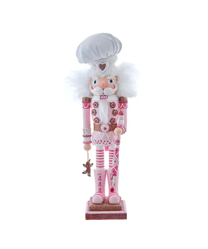 Kurt S. Adler, Inc. - Wholesale Holiday Nutcracker - 16" Hllwooden Pink Gingerbread Baker Nutcracker0