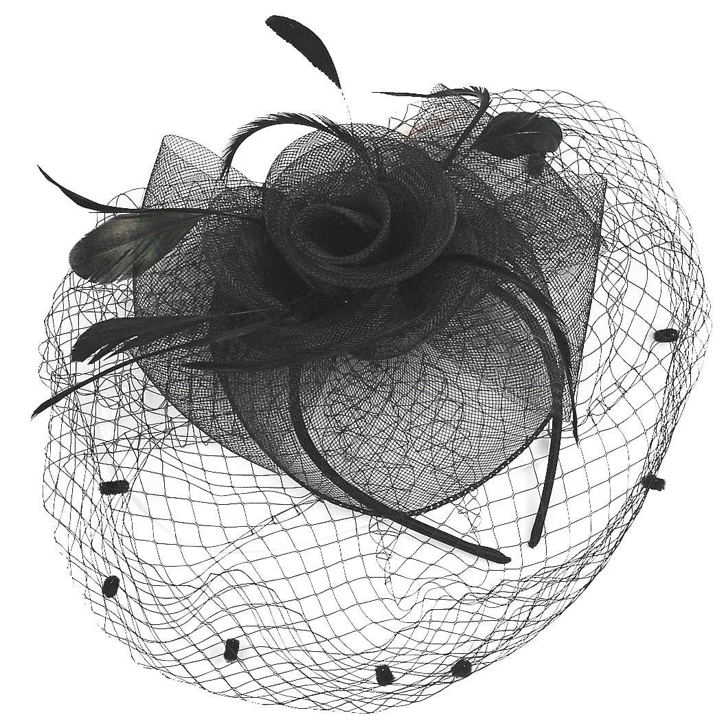 Diacly - Wholesale Fascinator Hat - Women's - Flower Mesh Flapper Fascinator s110