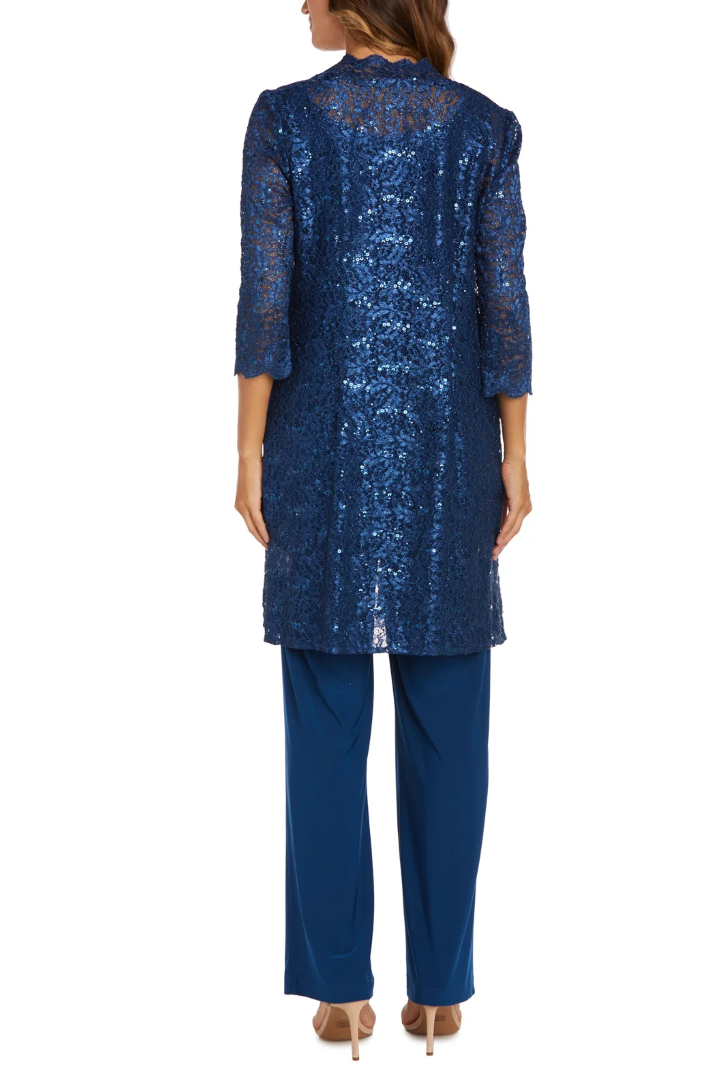 New Yorker's Apparel - Wholesale Top & Pant Set (NOT Loungewear) - Women's - RM Richards Lace 3/4 Sleeve 3-Piece Pants Set5