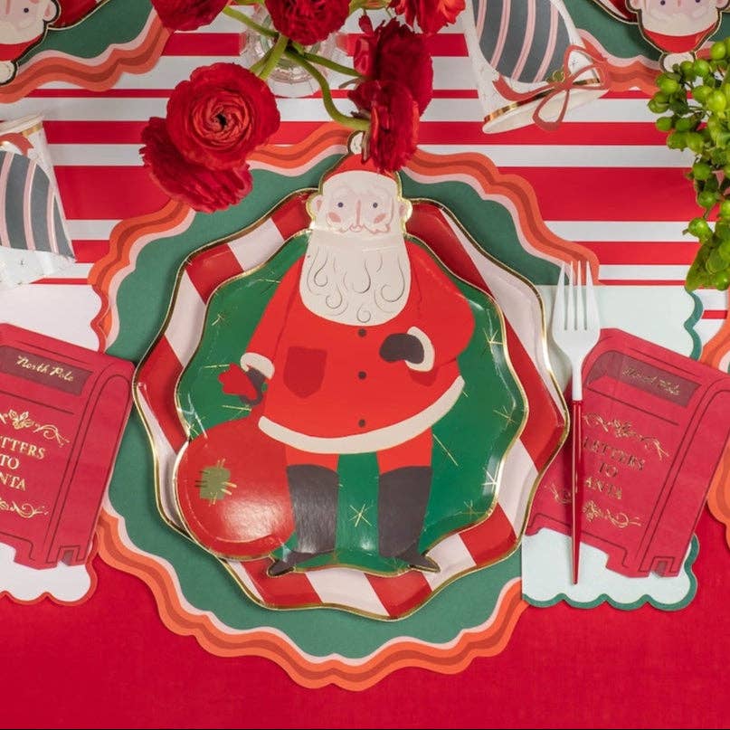 Gatherings by Curated Paperie - Vendita all'ingrosso Tovagliolo monouso - HOL23-CN1-Tovaglioli da Bevanda Lettere a Babbo Natale1