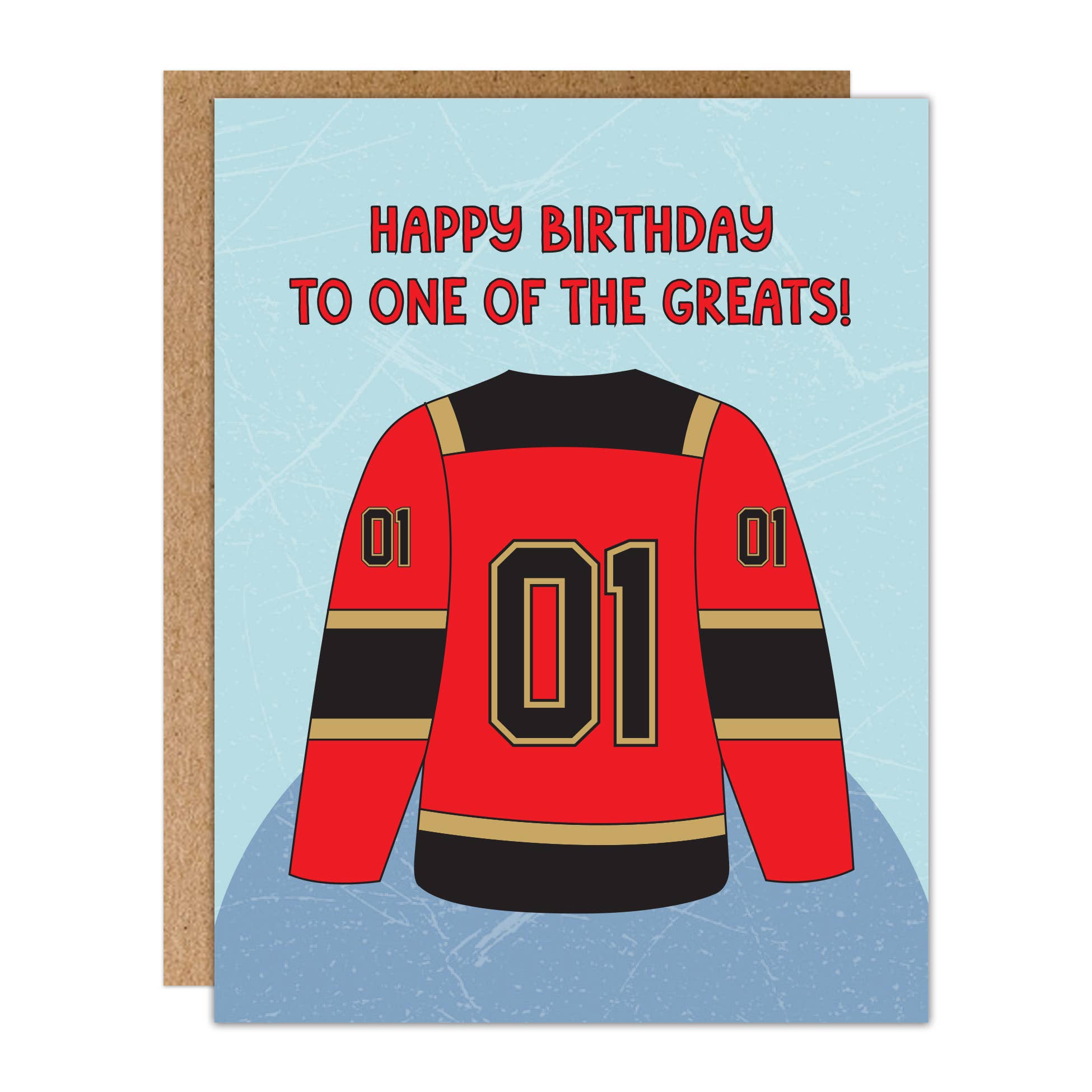 Poppermost Prints - Vente Cartes d'anniversaire - Une des Grandes Cartes de Hockey (Ottawa Sens)0