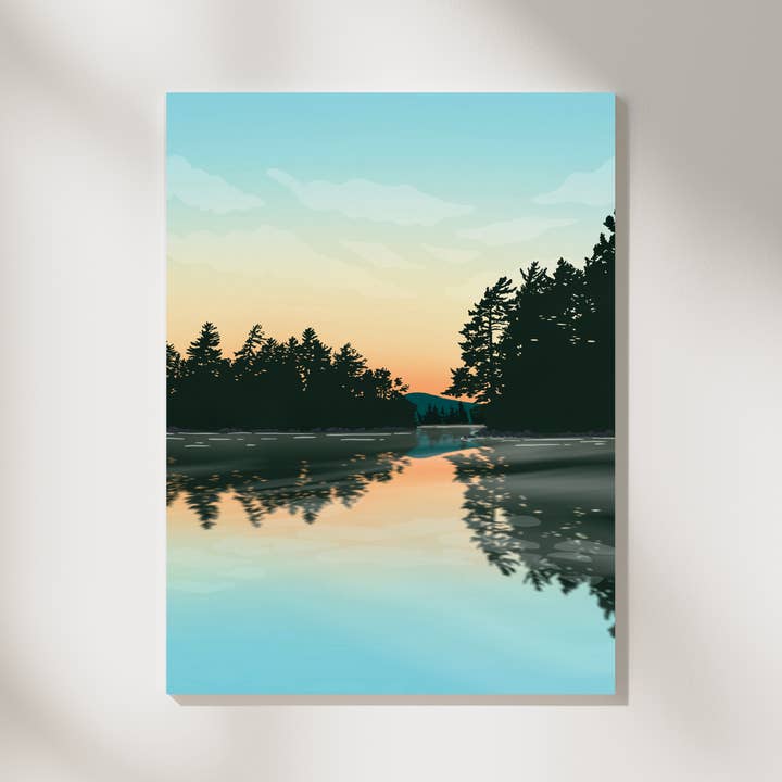 Boreas Design Shop - Wholesale Art Print - Sacandaga Lake Print - Adirondacks, New York2