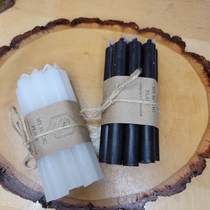 My Magic Place Shop - Wholesale Tapered Candle/Candlestick - Pack of 10 colored spell candles, Chime Candle 4 Inches