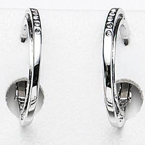 pendientes de aro rodiados para venta al por mayor de Signé