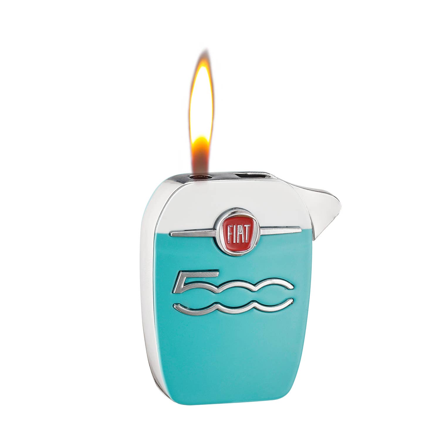Champ by Polyflame - Wholesale Lighter - Fiat Display of 8 Square Lighters Fiat Cinquecento Metal2