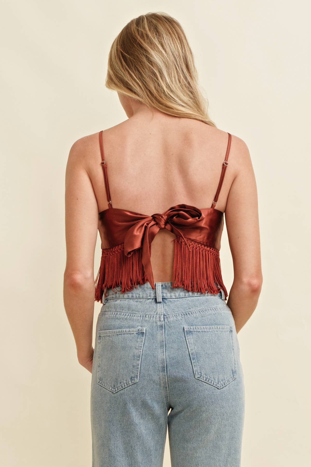 Cloud Ten - Wholesale Blouse - Women's - CT10145Y - Women's Strapless Fringe Top1