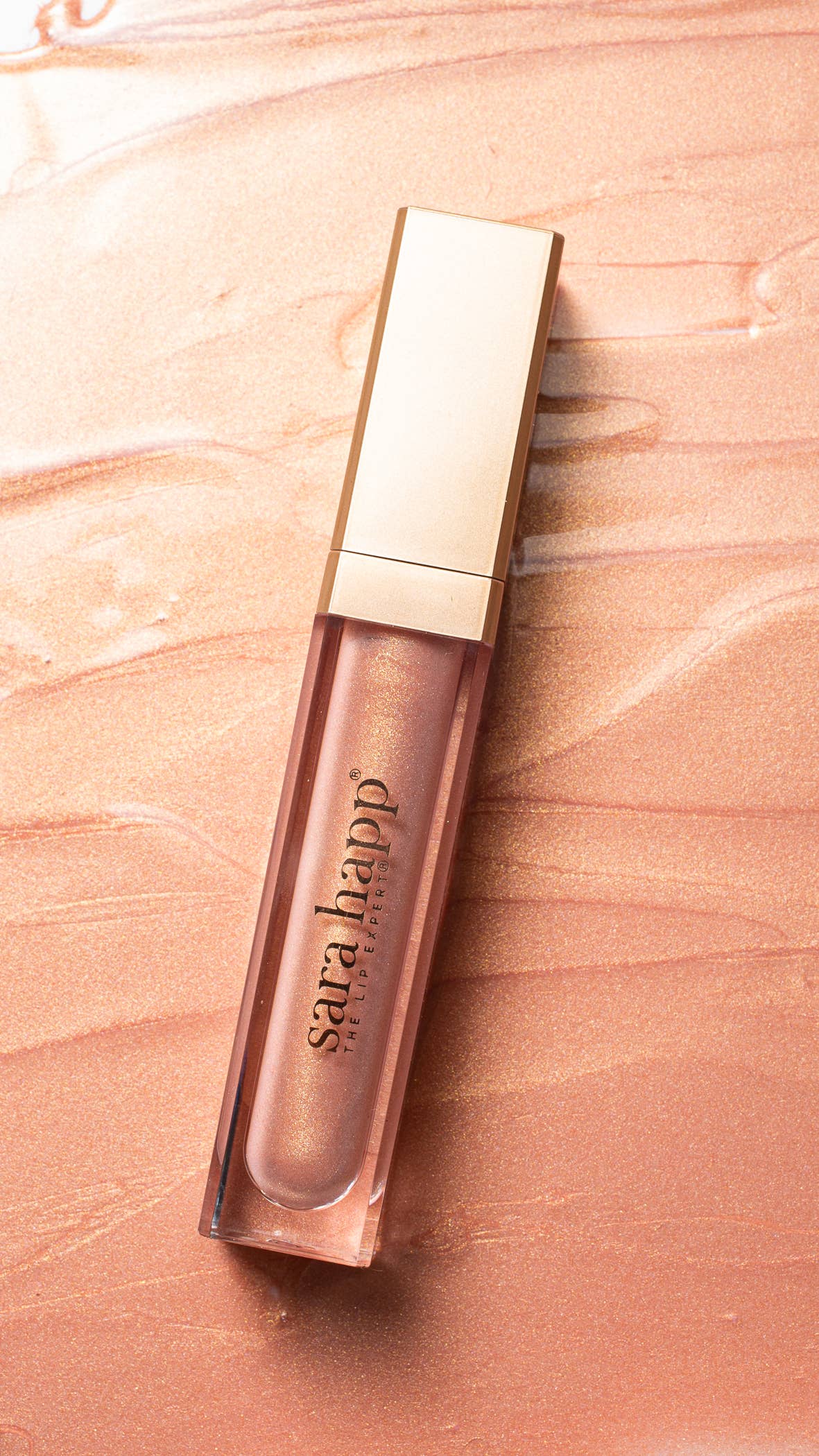 Sara Happ – Gloss labial por atacado – The Rose Gold Slip - Gloss labial hidratante3