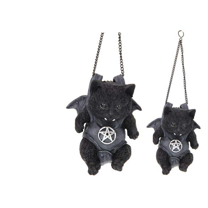 17cm Vampire Goth Hanging Cat for wholesale by Cubby House by Malmar