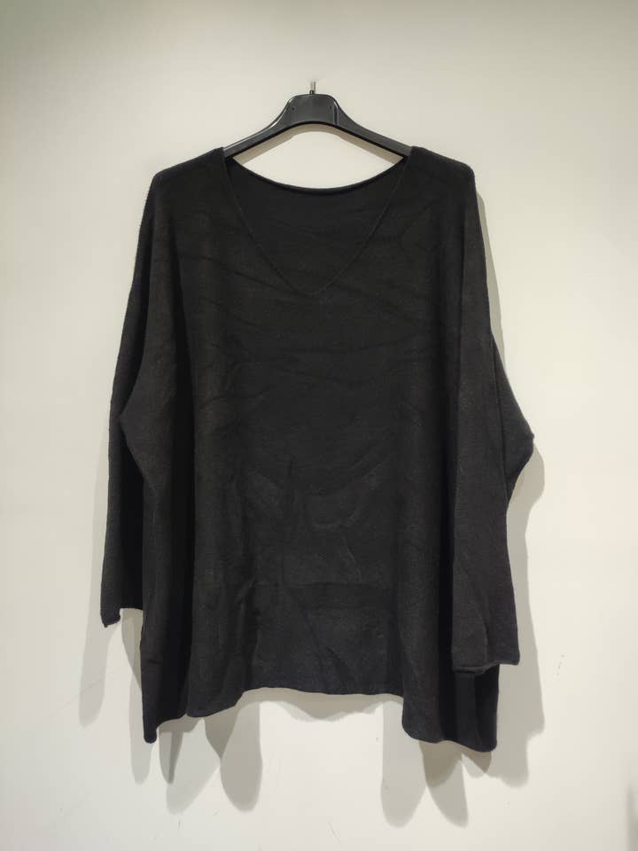 Pomelo paris - Wholesale Knit Sweater - Women's - MILA GT V-neck Sweater - AH262