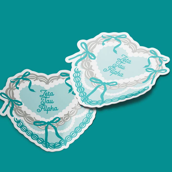 Zeta Tau Alpha Sticker - Cake for wholesale by Aspen and Lark