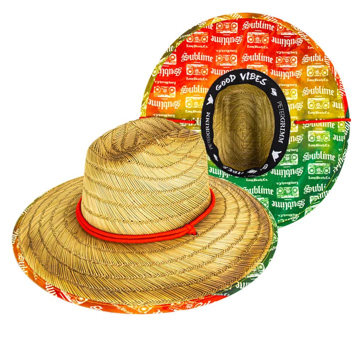 Boss DJ Straw Lifeguard Hat for wholesale by Peter Grimm