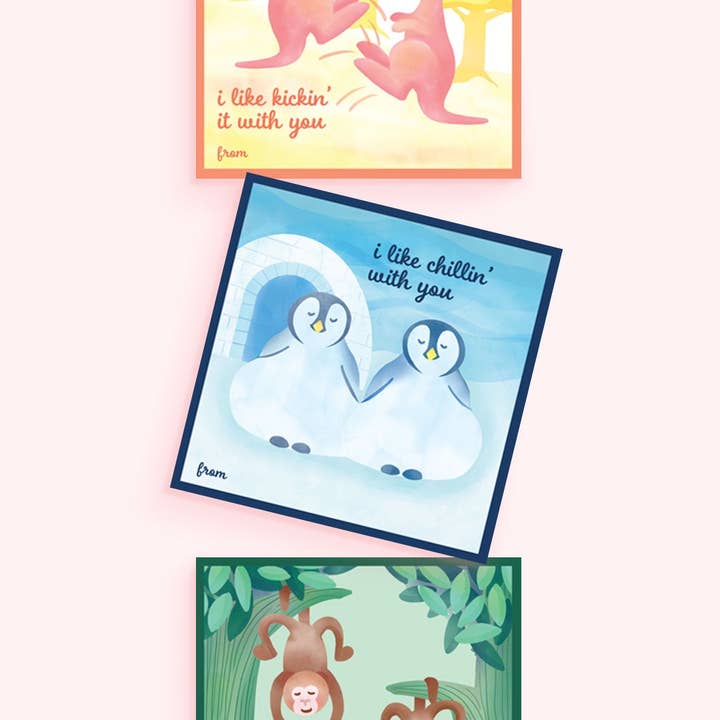 Amigos Animales San Valentín para venta al por mayor de Roo Paper