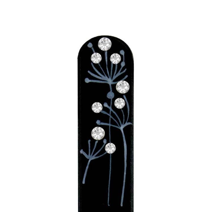Pen Tegning - Sort med Swarovski krystaller for engroshandel hos Classy Nail Files