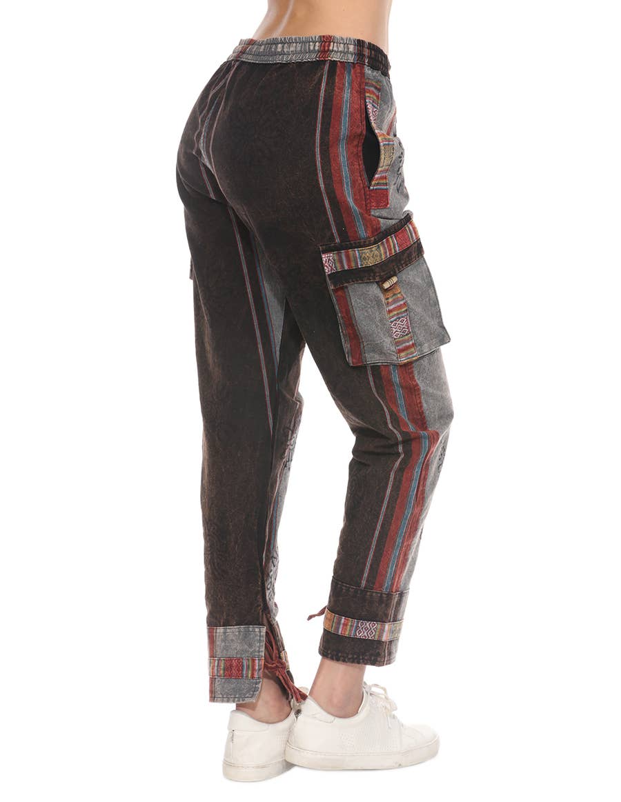 The Collection Royal / Royal Handicrafts - Wholesale Pants - Women's - Cotton Washed Boho Hippie Genie Pants4