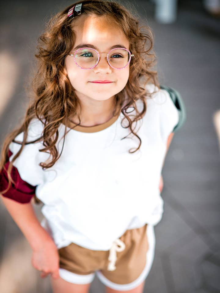 Retro Shorts Set - Neutral for wholesale by Tulip+Olive