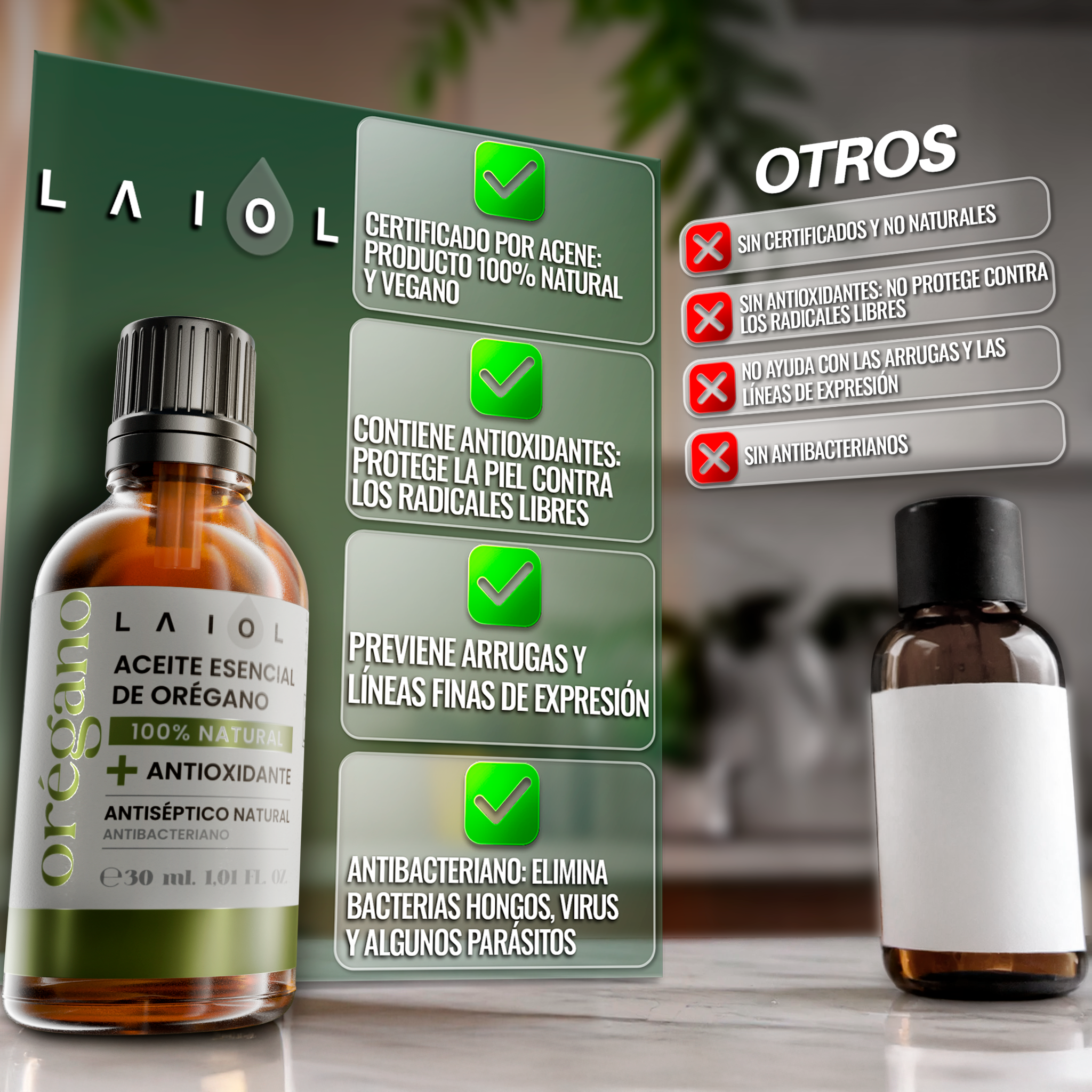 Laiol Biocosmetics - Wholesale Essential Oil - OREGANO ESSENTIAL OIL, 100 ML.1