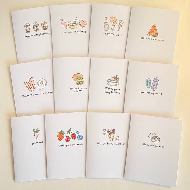 Handmade Greeting Cards 2/3 for wholesale by The Aesthetics Studio