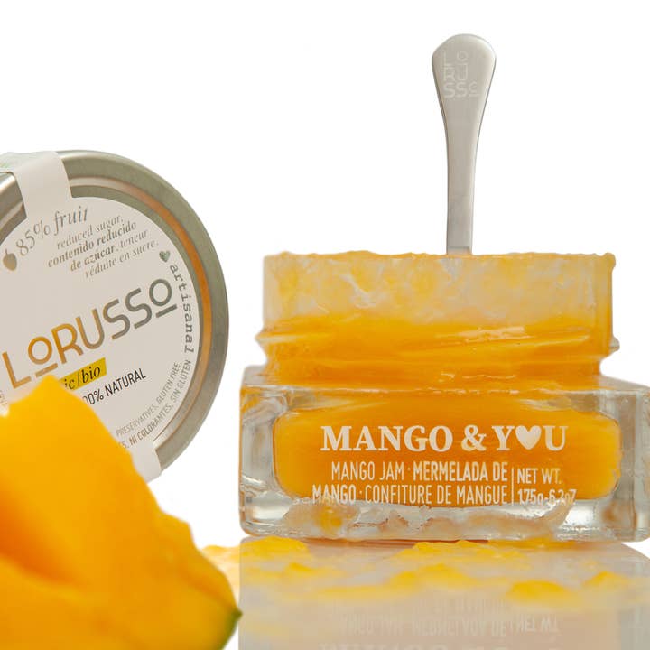 LoRUSSo - Wholesale Jam/Jelly - Organic artisanal mango jam 85% fruit - 175g