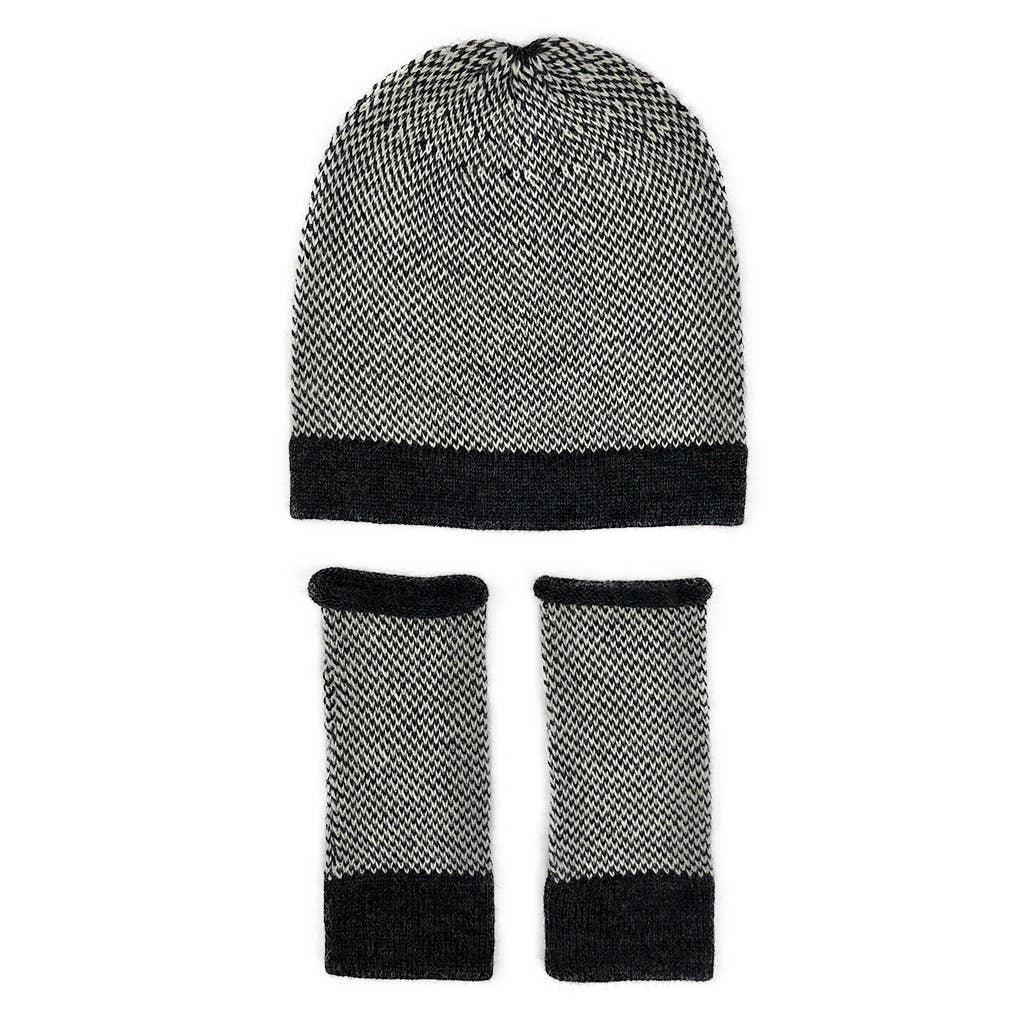 SLATE + SALT – Großhandel Beanie – Damen – Midnight Interwoven Alpaka-Mütze2