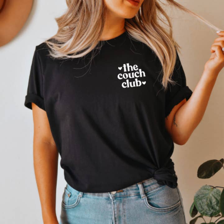 The Couch Club Unisex Tshirt for wholesale by Willow & Ivy