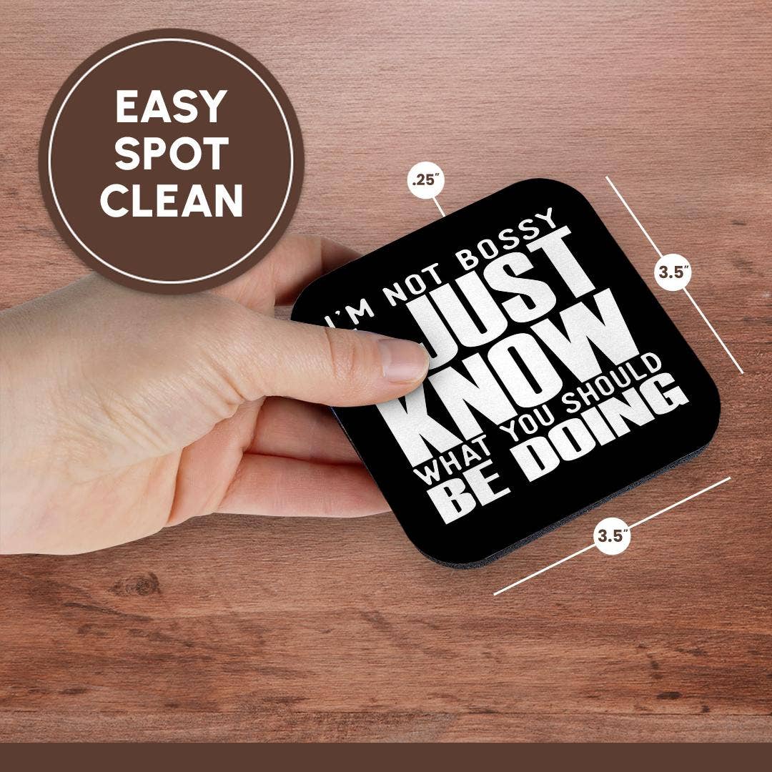 3dRose - Venta al por mayor Posavasos - 3dRose, No soy mandona, solo sé lo que deberías estar haciendo, Posavasos13