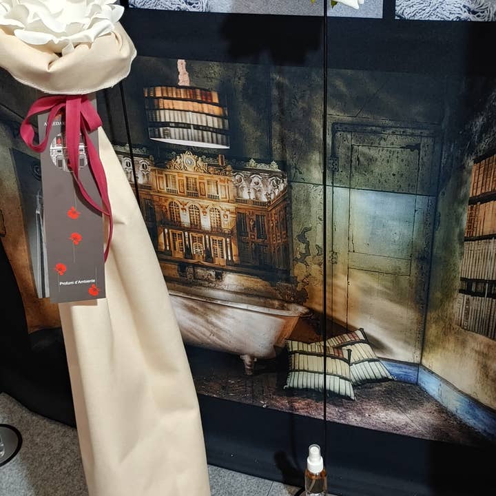 ARREDAREATMOSFERE - Wholesale Reed Diffuser - Rien de Rien Rosa perfumer woven on stem with Deospray9