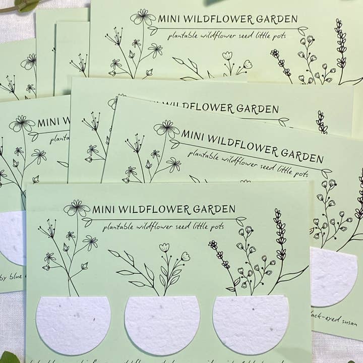 Plantable Party Favor | Green Mini Wildflower Garden Pots and other Purchase Wholesale mini pots australia. Free Returns & Net 60 Terms on Faire trending on Faire.