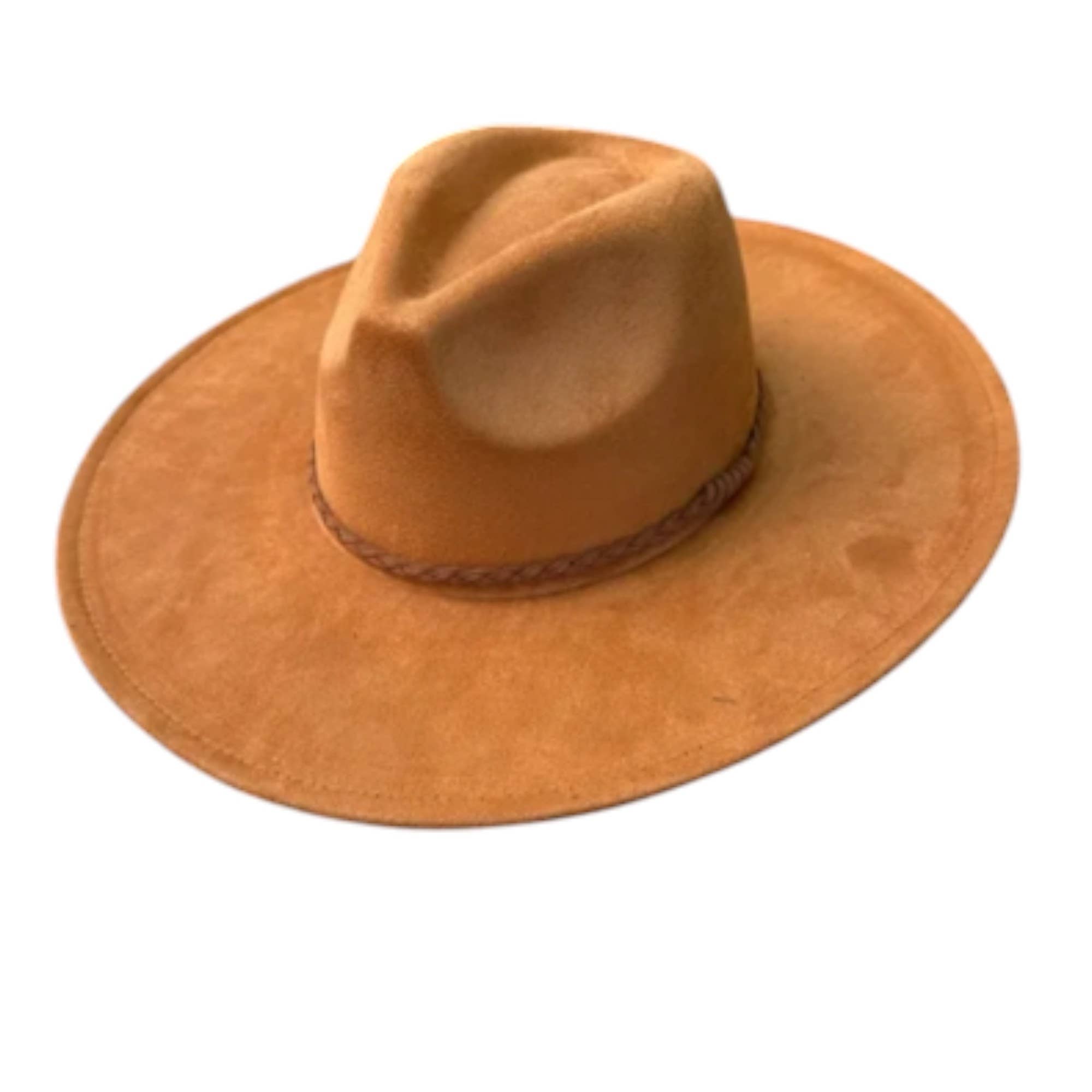 Portia Hat – wholesale Fedora - Unisex – Wide Brim Vegan Suede Hat – Classic & Stylish 14