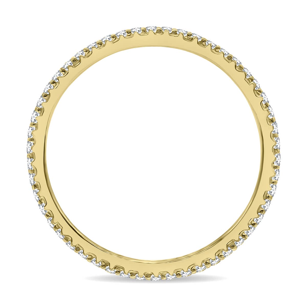 Szul USA LLC - Wholesale Multi-stone ring - 1/2 Carat TW Double Row Diamond Eternity Band in 10K Gold6