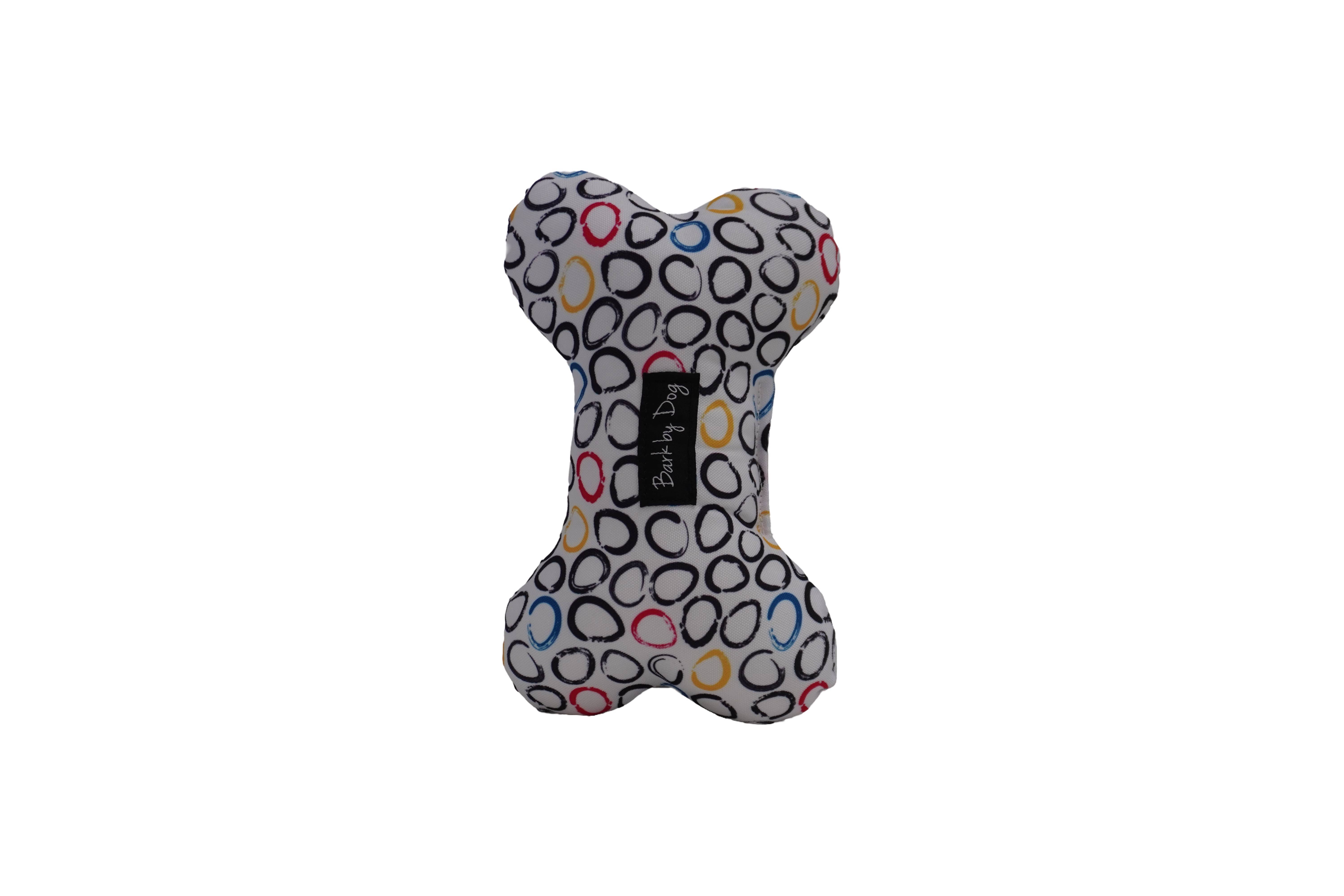 BARK by DOG - Wholesale Pet Plush Toy - Dog - Oval Multi Bone Dog Toy2