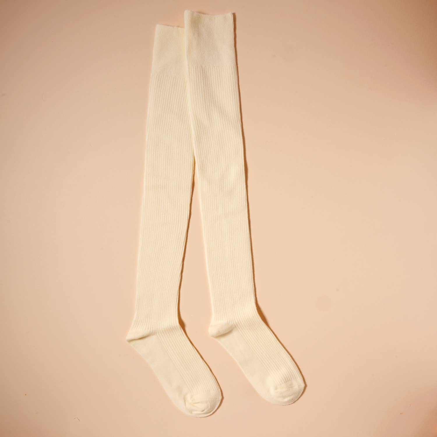 Frem - Wholesale Socks - Women's - Ribbed Over-the-Knee Socks – Neutral Colors for Christmas Gift8