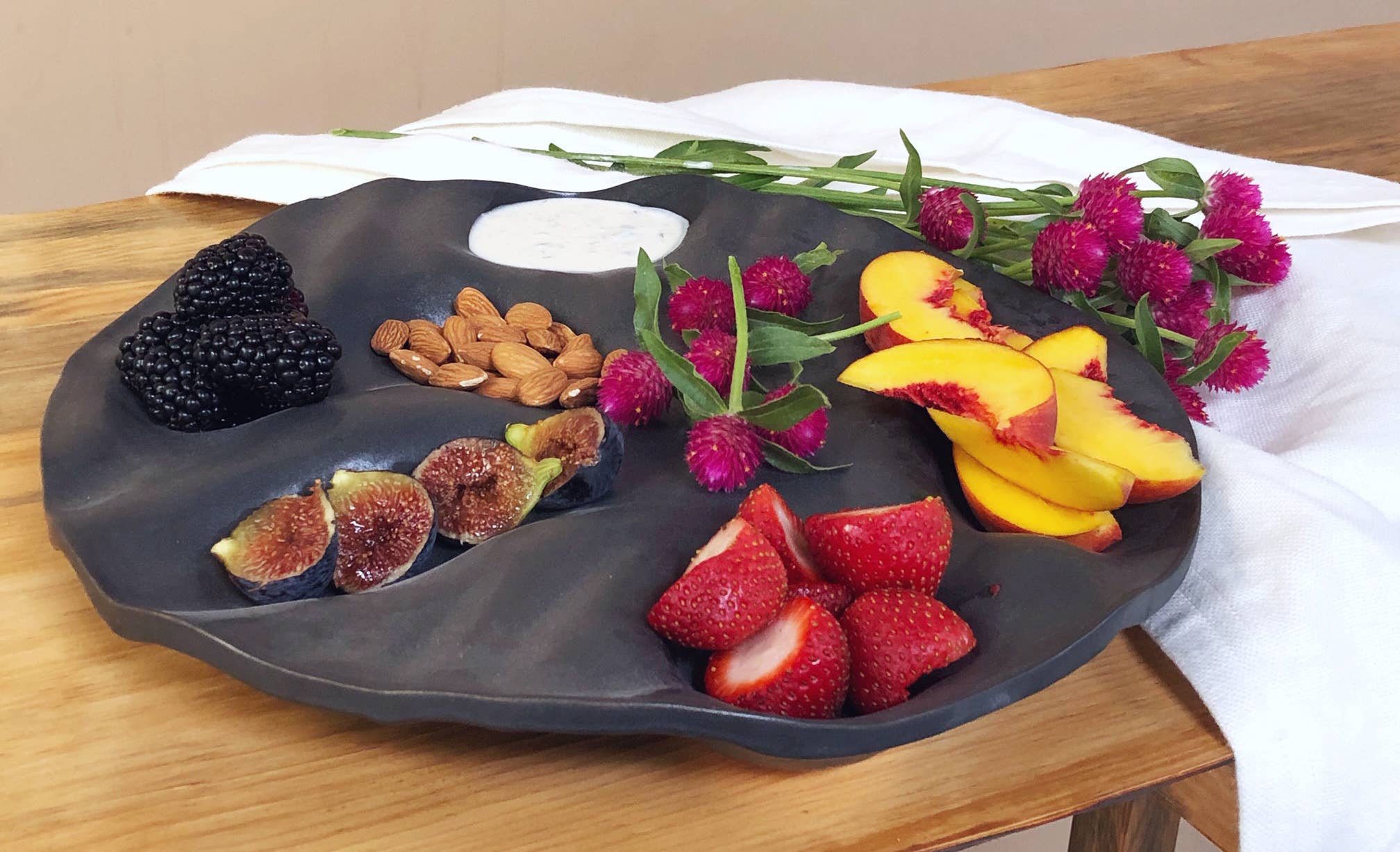 ALEX MARSHALL STUDIOS - Wholesale Platter - Round Ripple Platter1