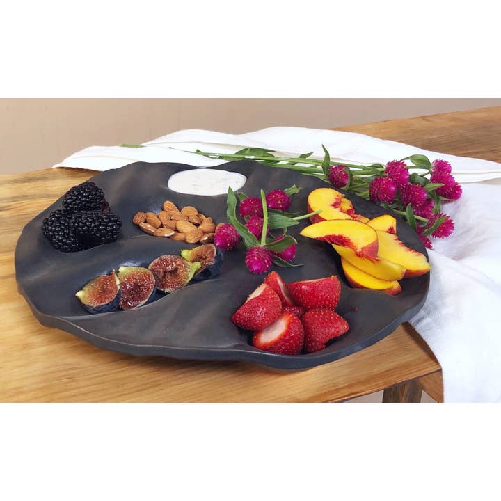 ALEX MARSHALL STUDIOS - Wholesale Platter - Round Ripple Platter1