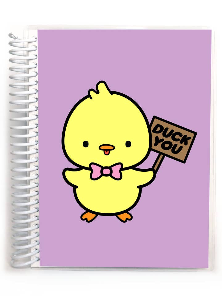 Bullet Journal - Duck You - Buttercream for wholesale by Robo Roku