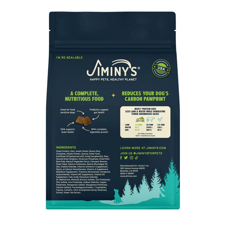 Jiminy's - Wholesale Pet Food - Dog - Jiminy's Cravin' Cricket Dog Food 3.5 lb1