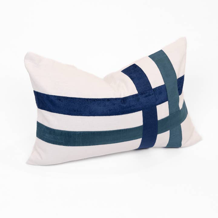 BHD HOME - Wholesale Lumbar pillow - The Burleigh Navy Lumbar Cushion 40 x 60cm1