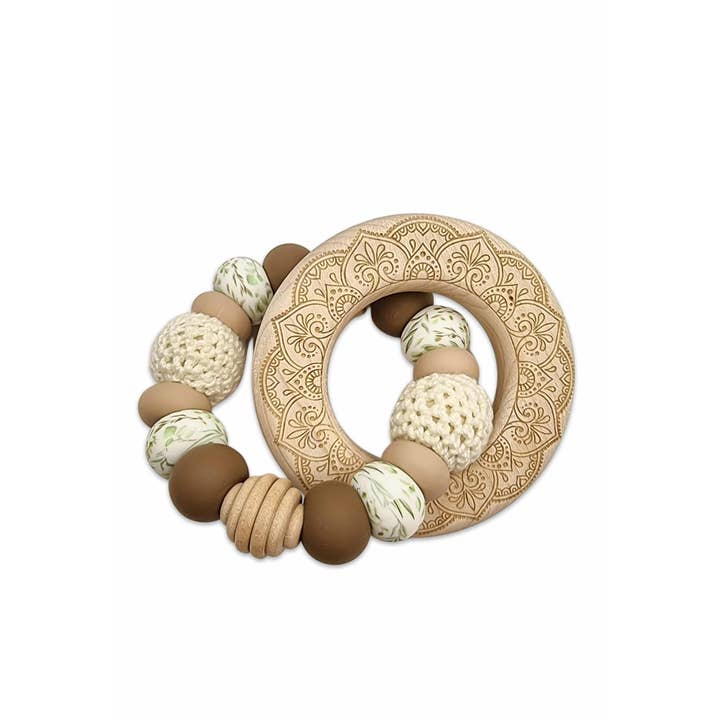 Câlin Bohème - Wholesale Teether (Not Clip-On) - Baby - La Bohème - Vanilla // Wooden Teething Ring