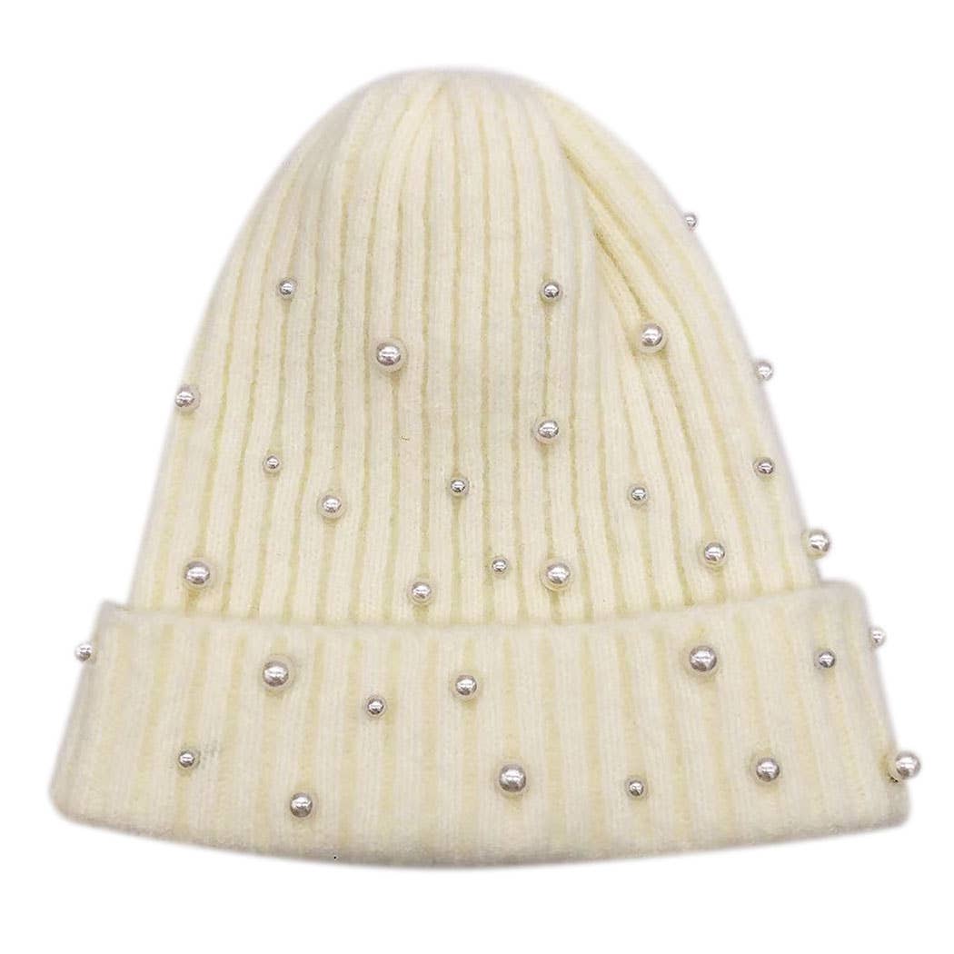 Fashion City - Wholesale Beanie - Dames - Gebreide muts voor dames, effen imitatieleer2