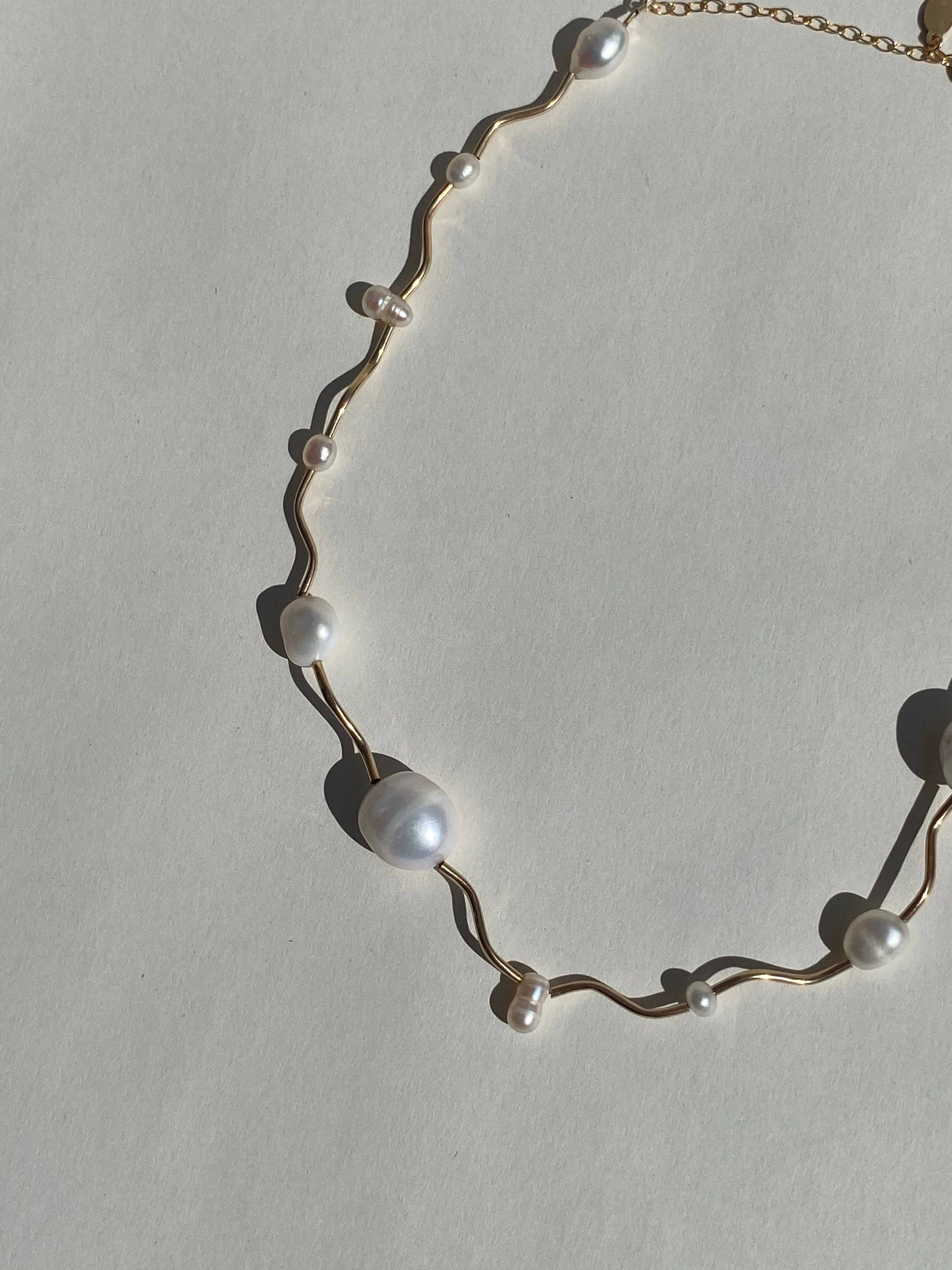 Marida Jewelry - Wholesale Beaded/Pearl Necklace - Current Necklace- Pearl10