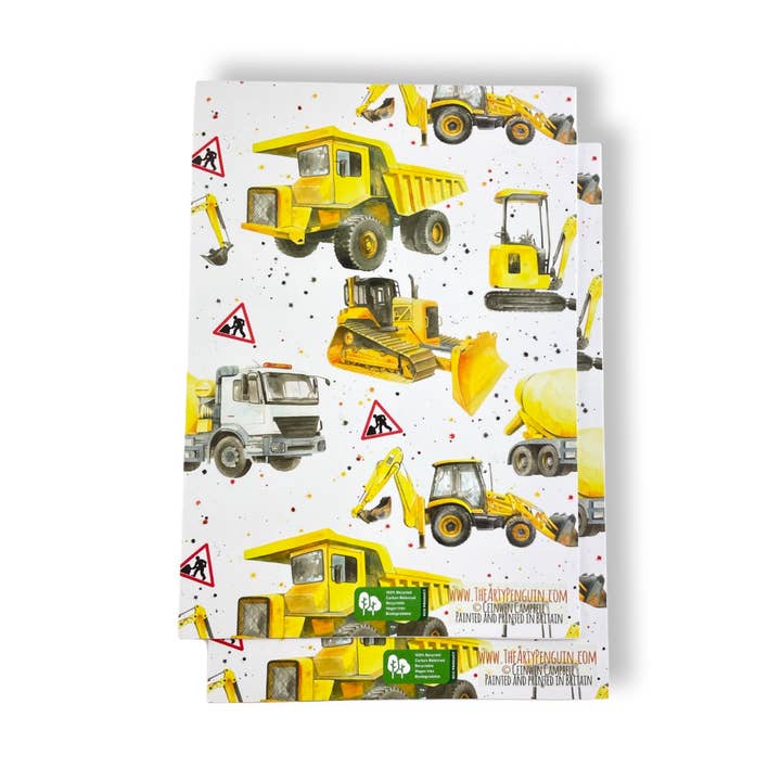 The Arty Penguin – wholesale Omslagspapper – Konstruktion Återvunnet och Återvinningsbart Presentpapper och Taggar Set