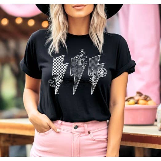 Lightening Bolt Trio Graphic Tee Or Sweatshirt for wholesale by Ashton Grove Ltd Co
