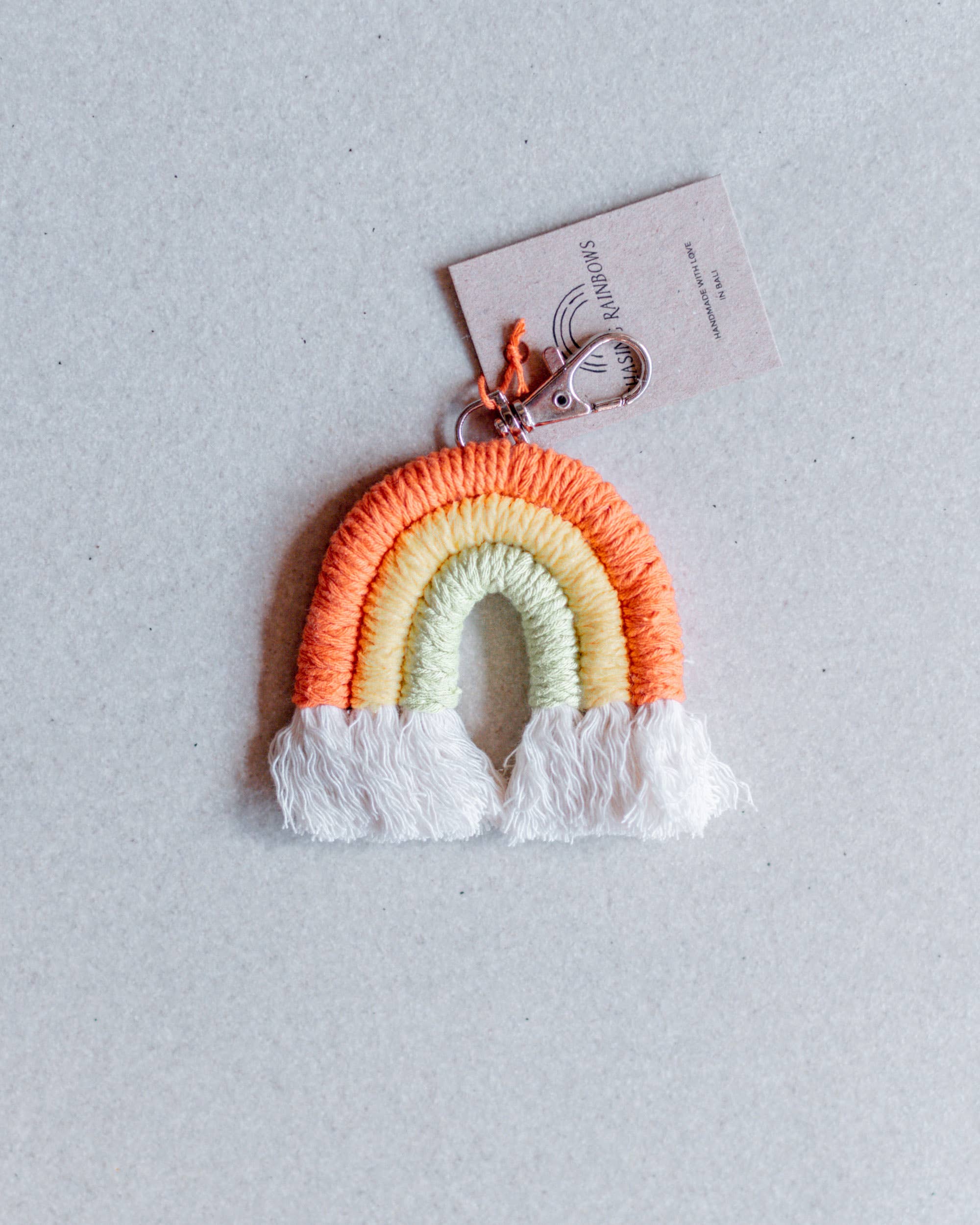 Chasing Rainbows - Wholesale Keychain - Women's - Mini Macrame Keychain Rainbow3