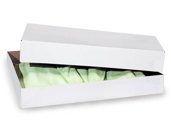 Recycled White Apparel Boxes for wholesale on Faire5