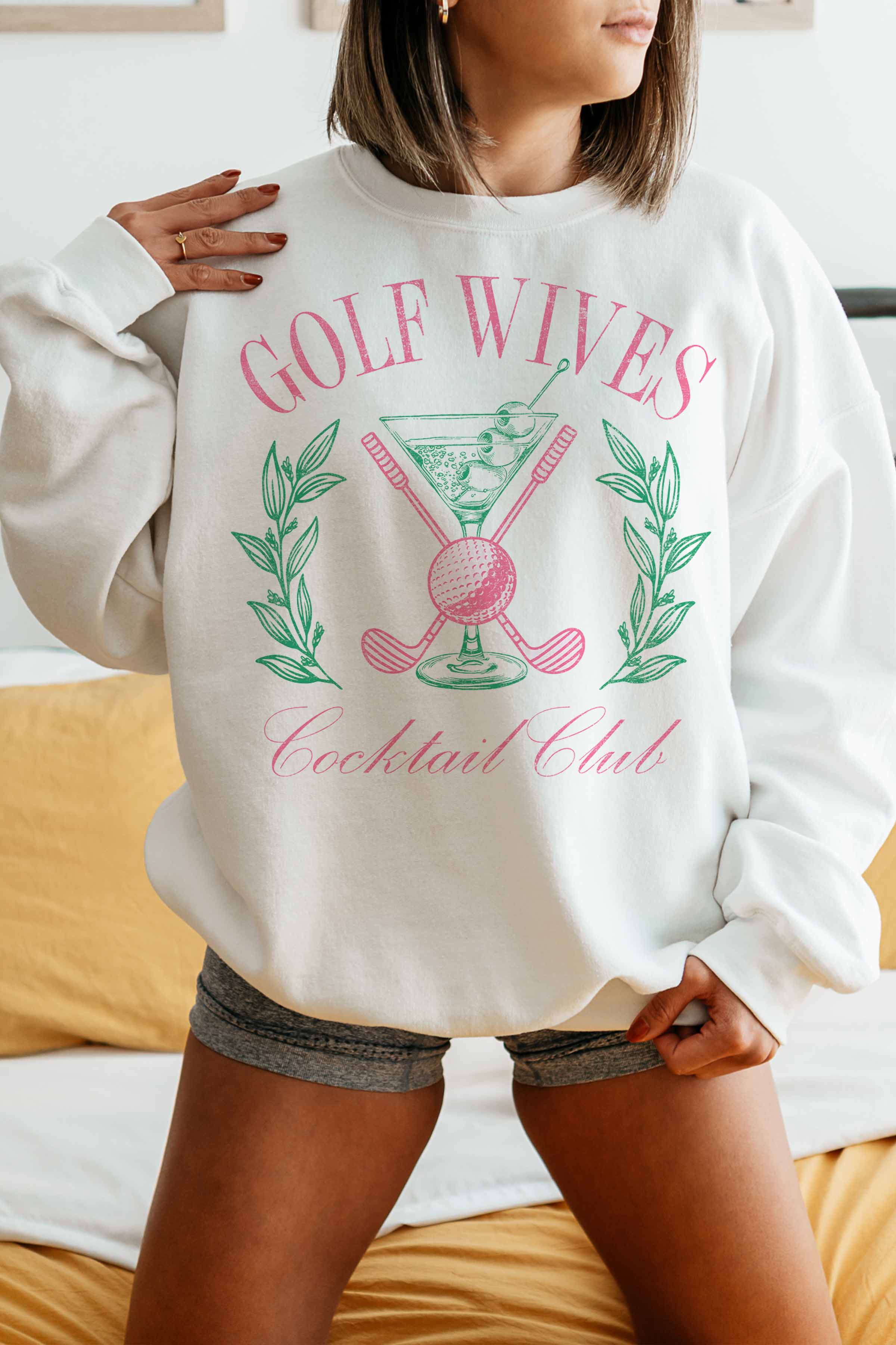 GOOD DAY STREET - Wholesale Graphic Sweatshirt - Women's - [G1929X-OSS]-GOLF WIVES COCKTAIL CLUB OVERSIZED SWEATSHIRTS2