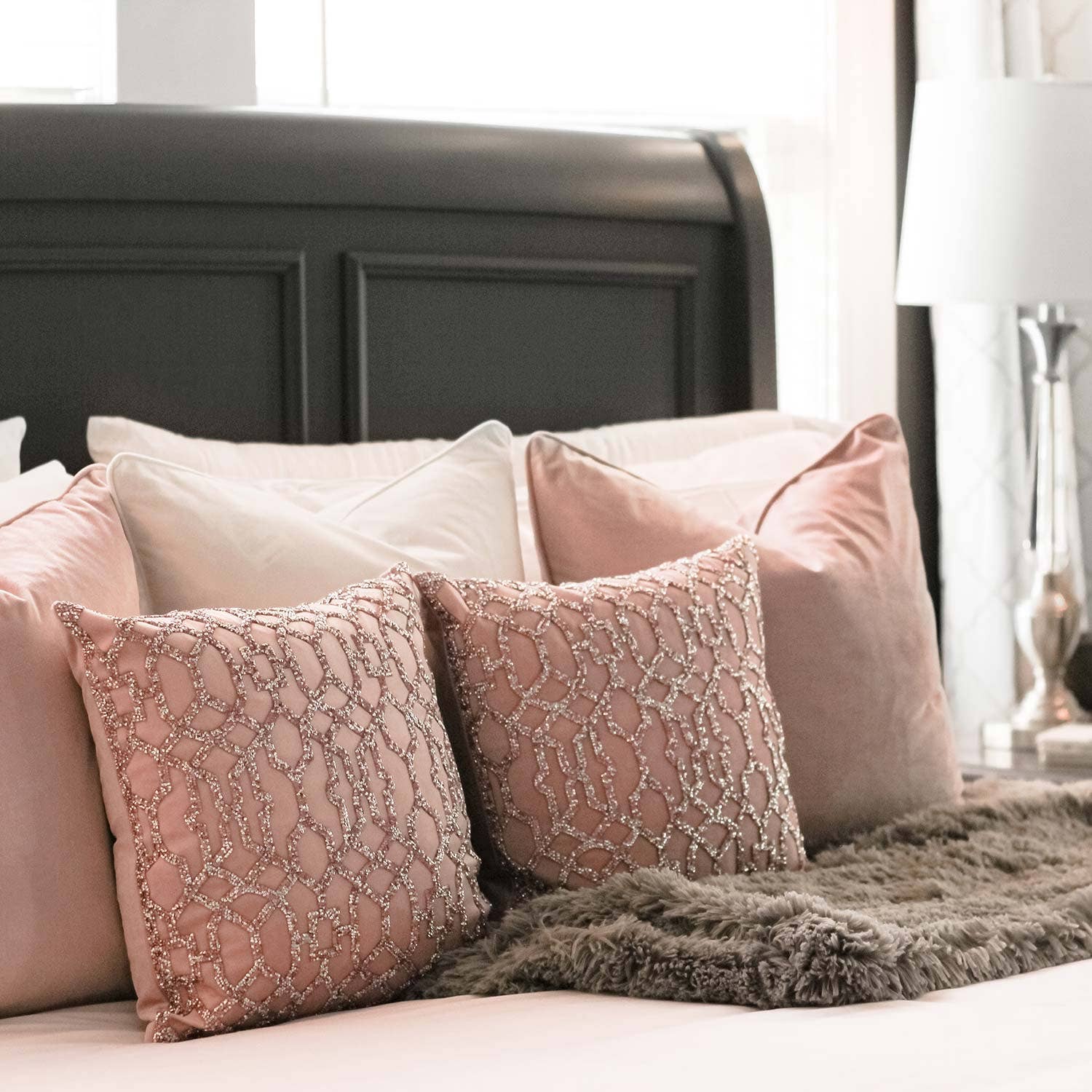 Sparkles Home - Vente Coussin décoratif - Coussin Lattice en strass11