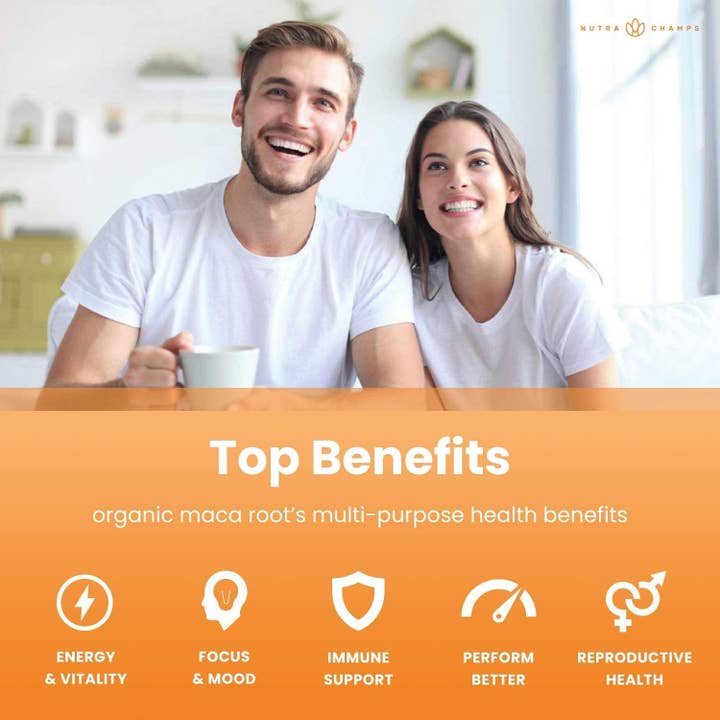 NutraChamps - Wholesale Oral Supplement/Vitamin - Organic Maca Root Capsules | Supports Mood, Reproduction2
