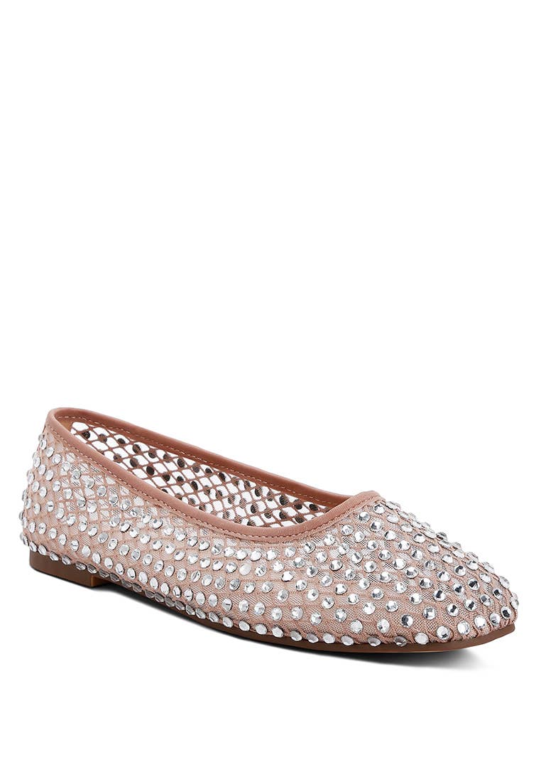 Rag Company - Wholesale Flats - Women's - Orson Naked Rhinestone Ballerinas6