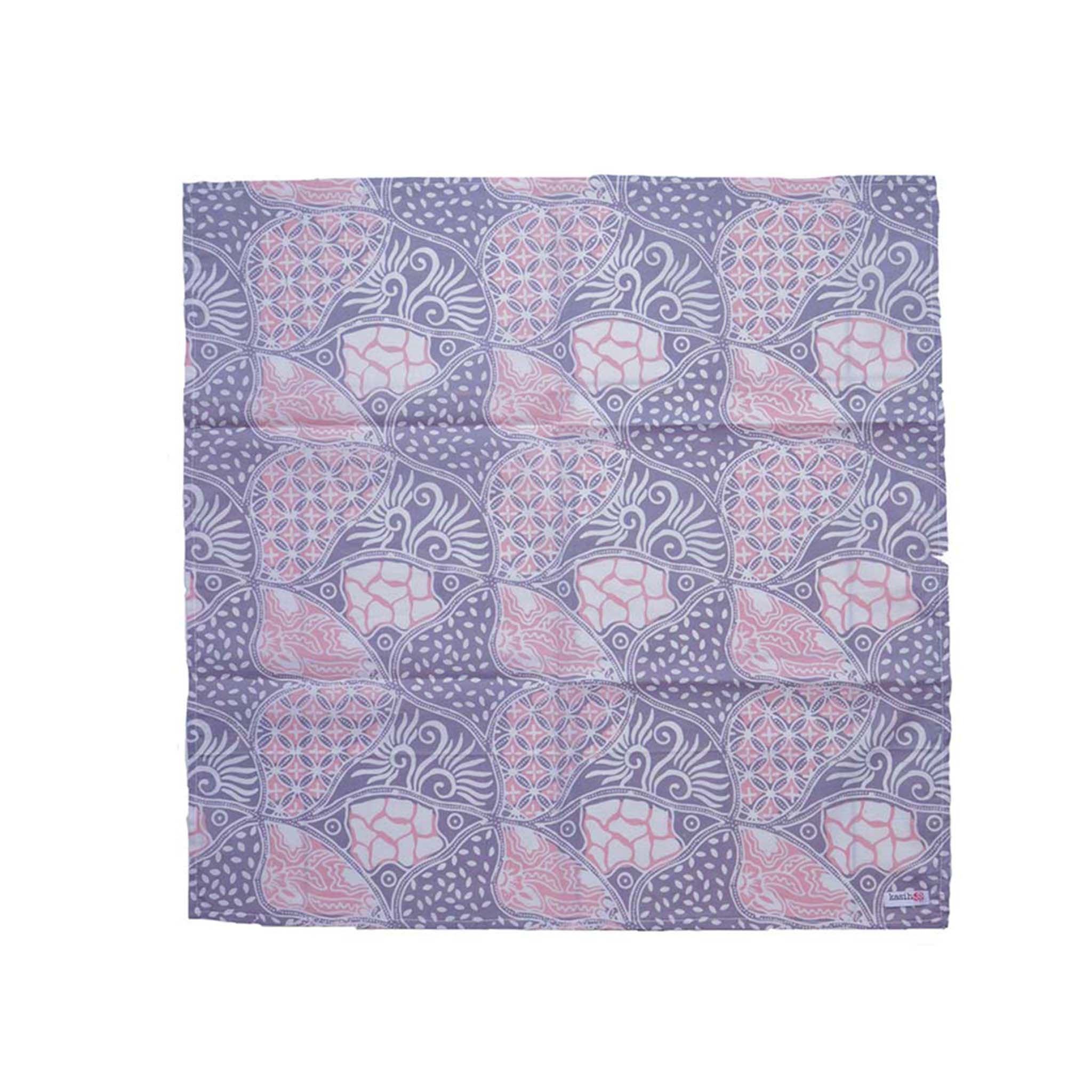 Kasih Co-op - Vendita all'ingrosso Bandana - Donna - Bandana Batik tinta a mano rosa viola 100% cotone stampato a mano1