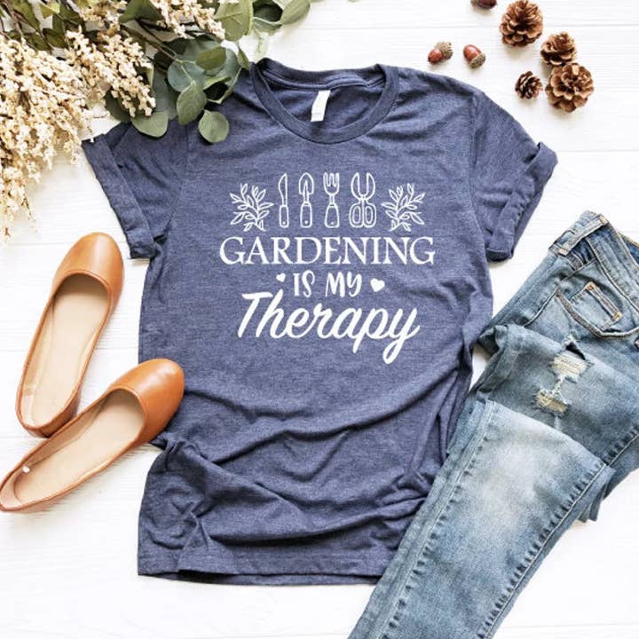 Gardening Is My Therapy T-Shirt for wholesale by VibeClothing